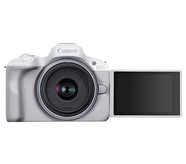 EOS+R50+White+RF-S18-45mm+w+Screen